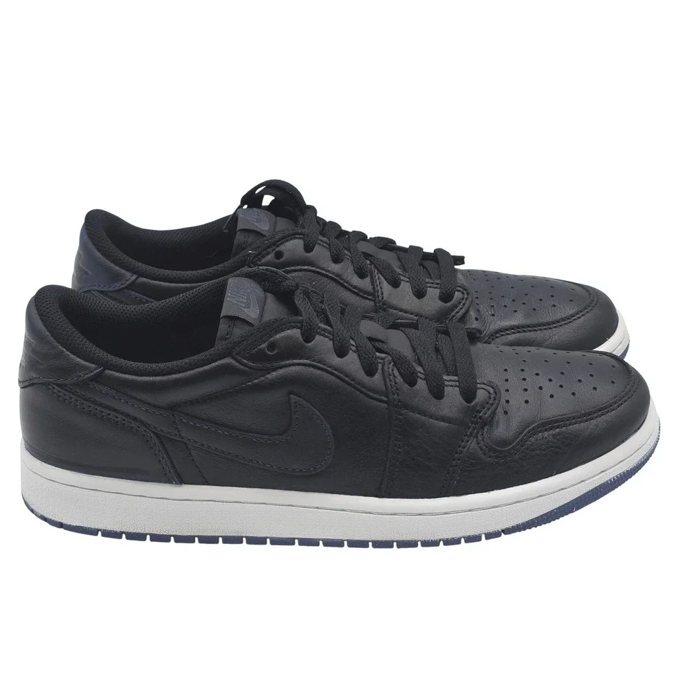 Nike Air Jordan 1 Low OG Mens 9.5 Black Mystic Navy CZ0790-041 Retro Basketball
